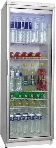 Холодильна вітрина Snaige, 173x60х60, 350л, полиць -5, зон - 1, бут-154, 1дв., ST, алюмін.двері, білий - Уцінка CD35DM-S300S фото