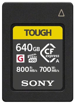 Карта памяти Sony CFexpress Type A 640GB R800/W700 Tough (CEAG640T.SYM) CEAG640T.SYM фото