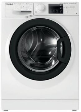 Пральна машина Whirlpool фронтальна, 7кг, 1200, A+++, 43.5см, дисплей, пара, інвертор, люк чорний, білий WRSB7259WBUA фото