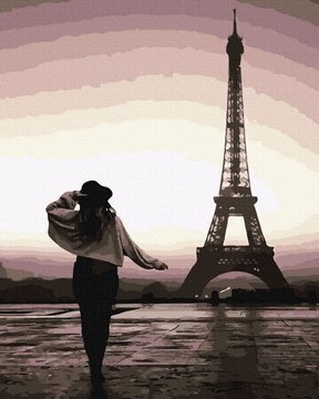 Картина за номерами. Rainbow Art "Прогулянка по Парижу" (GX39384-RA) GX39384-RA фото