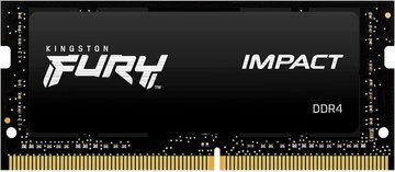 Память ноутбука Kingston DDR4 16GB KIT (8GBx2) 3200 FURY Impact (KF432S20IBK2/16) KF432S20IBK2/16 фото