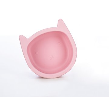 Силиконовая миска детская FreeOn Kitty, розовая (46330) 46330 фото