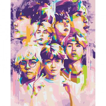 Картина за номерами "BTS. Bangtan Boys" Art Craft 40х50 см (10273-AC) 10273-AC фото