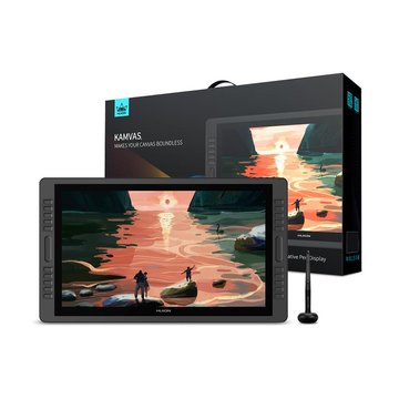 Графический монитор Huion 21,5" Kamvas Pro 22 DP, USB, HDMI, черный - Уцінка GT2201_HUION фото
