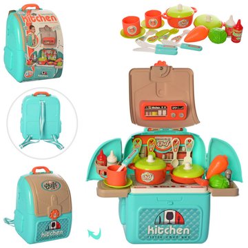 Детский игровой набор Кухня 008-966A с продуктами 008-966A фото