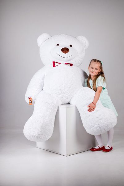 Великий Плюшевий Ведмедик з серцем Yarokuz Річард 2 метра Білий (YK0071) YK0098 фото
