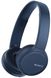 Навушники SONY On-ear Wireless Mic Синій (WHCH510L.CE7)