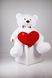 Великий Плюшевий Ведмедик з серцем Yarokuz Річард 2 метра Білий (YK0071) YK0098 фото