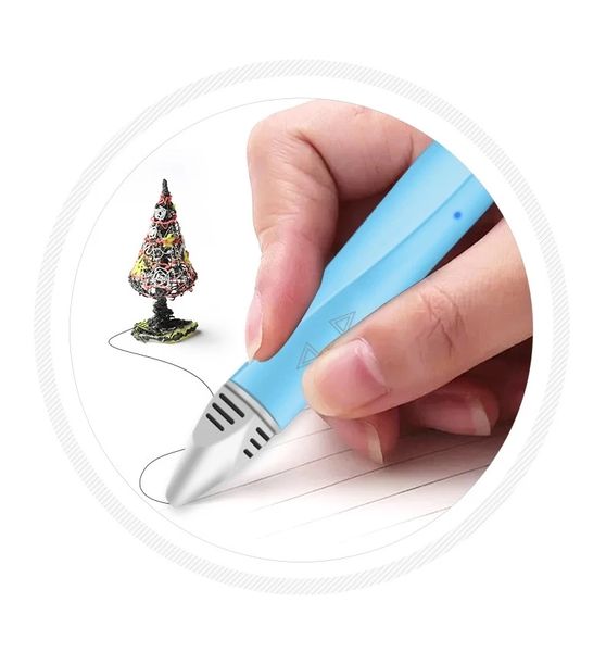 Ручка 3D Dewang D12 низькотемпературна PCL (4*5м) - Уцінка D12BLUE фото