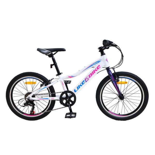 Велосипед подростковый 2-х колёсный 20" A212006 (RL7T) LIKE2BIKE Viva, цвет белый, рама алюм. A212006 фото