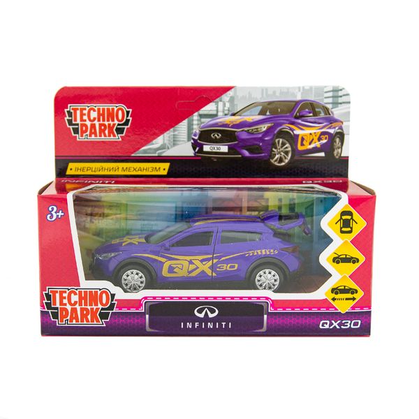 Автомодель GLAMCAR - INFINITI QX30 (фіолетовий) QX30-12GRL-PUR фото