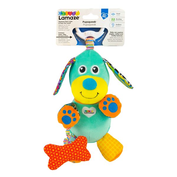 М'яка іграшка-підвіска Lamaze Собачка зі звуком L27023 фото