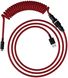 Кабель HyperX USB-A-USB-C спиральный, 1.37м Red/Black (6J677AA)