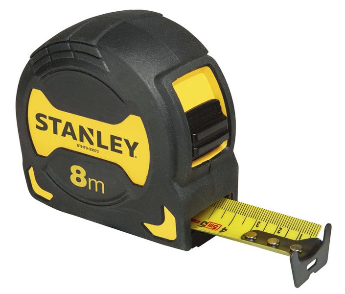 Рулетка Stanley Tylon Grip Tape, великий гачок, 5м х 28мм (STHT0-33561) STHT0-33561 фото