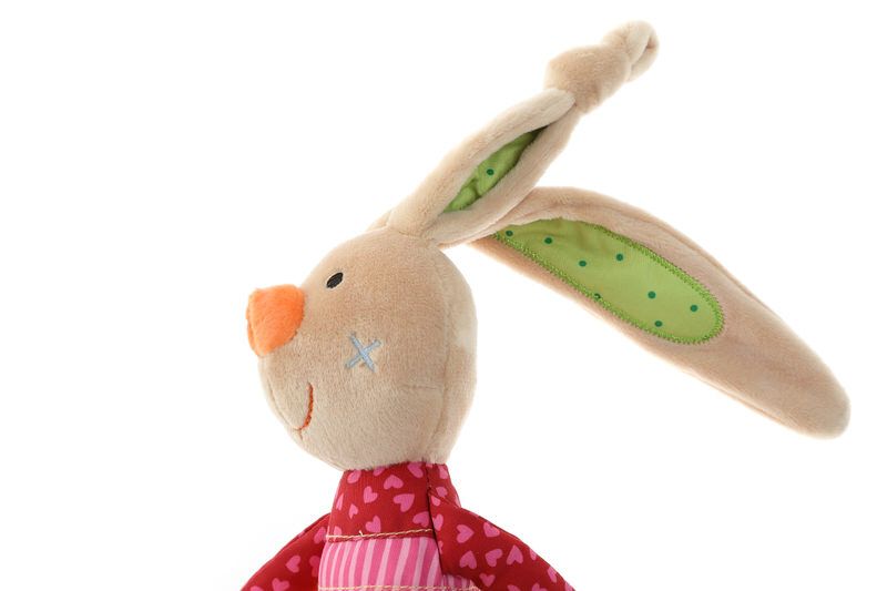 Мягкая игрушка sigikid Кролик с погремушкой 26 см (41419SK) 41419SK фото