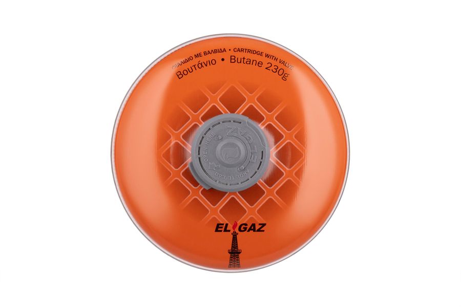 Балон-картридж газовый EL GAZ ELG-300, бутан 230 г, для газовых горелок, с двухслойным клапаном, одноразовый (104ELG-300) 104ELG-300 фото