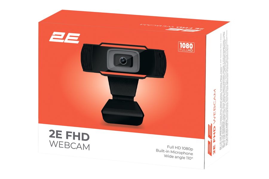 Веб-камера 2E FHD USB Black (2E-WCFHD) 2E-WCFHD фото