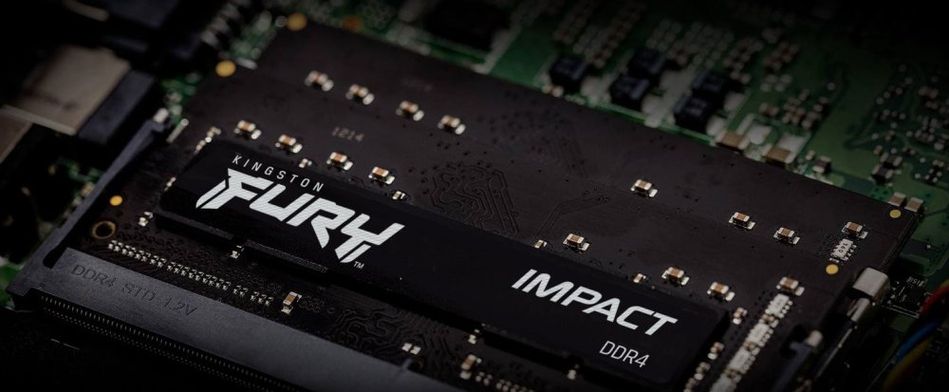 Пам'ять ноутбука Kingston DDR4 16GB KIT (8GBx2) 3200 FURY Impact (KF432S20IBK2/16) KF432S20IBK2/16 фото