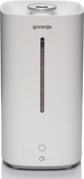 Зволожувач повітря Gorenje H45W/ 5 л/ 20 м2/ ультразвуковий/ автовідключення/холодна пара/білий