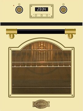 Духова шафа Kaiser електрична Art Deco, 69л, A, дисплей, конвекція, бежевий EH4796ELFAD фото