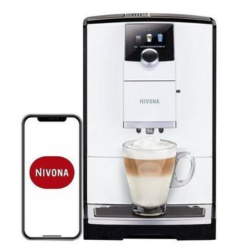 Кофемашина NIVONA CafeRomatica, 2.2л, зерно+молотая, автомат.капуч, авторецептов-7, серебристый NICR796 фото