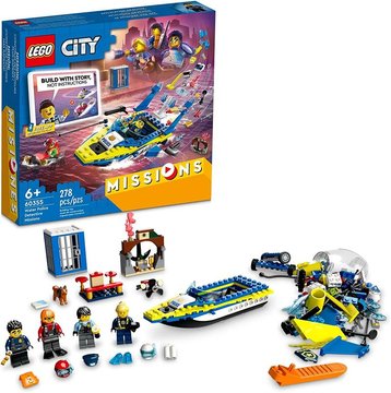 Конструктор LEGO City Missions Детективные миссии водной полиции (60355) 60355 фото