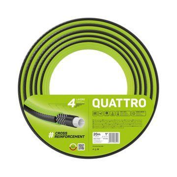 Шланг садовий Cellfast QUATTRO, 1", 20м, 4 шари, до 20 Бар, -10&hellip;+50°C (10-080) 10-080 фото
