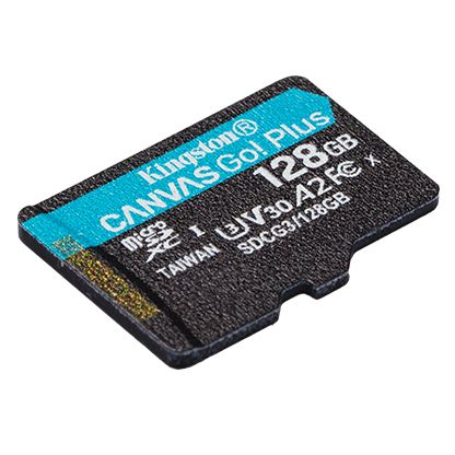 Карта пам'яті Kingston microSD 128GB C10 UHS-I U3 A2 R170/W90MB/s (SDCG3/128GBSP) SDCG3/128GBSP фото