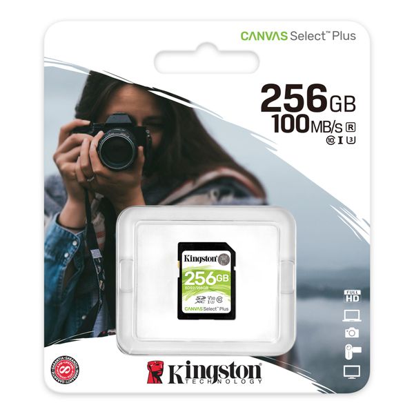 Карта памяти Kingston 256GB SDXC C10 UHS-I R100MB / s (SDS2/256GB) SDS2/256GB фото