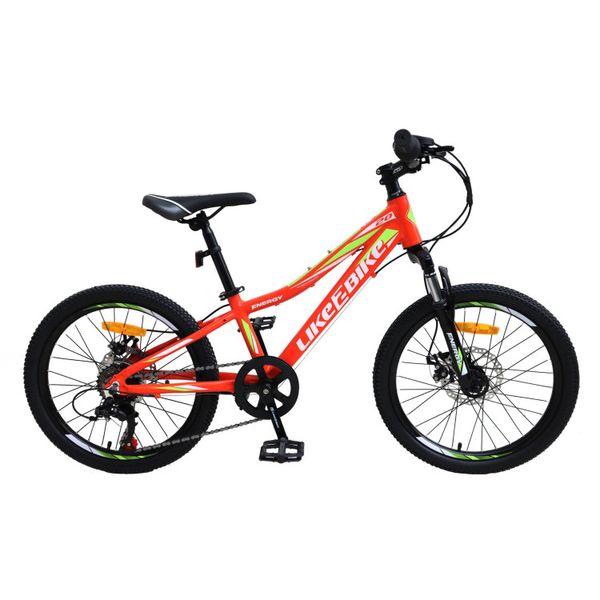 Велосипед подростковый 2-х колёсный 20" A212003 (RL7T) LIKE2BIKE Energy, цвет Оранжевый матовый A212003 фото