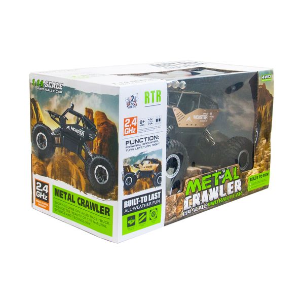 Автомобиль OFF-ROAD CRAWLER на р/у – FORCE (золотой, аккум. 7.2V, метал. корпус, 1:14) - Уцінка 100385 фото