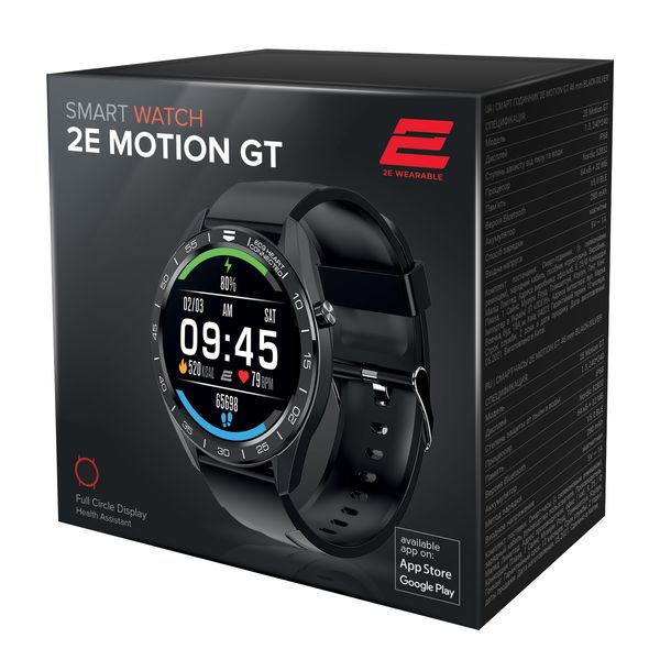Смарт-часы 2E Motion GT 46мм, 1.3", 240x240, TFT, BT 5.0 BLE, черно-серебристый (2E-CWW20BKSL) 2E-CWW20BKSL фото