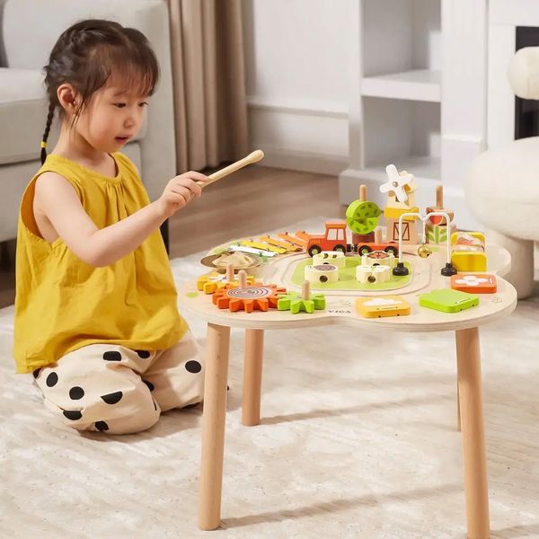 Деревянный развивающий столик Viga Toys Ферма (44657) 44657 фото