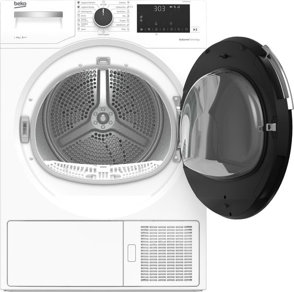 Сушильная машина Beko тепловой насос, 8кг, A++, 60см, дисплей, белый (DS8440SXW) DS8440SXW фото