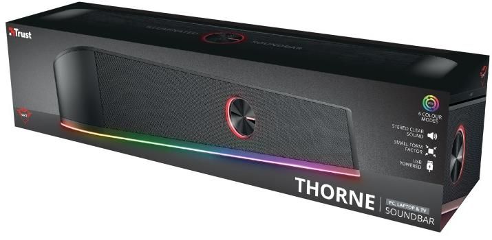Акустична система (Звукова панель) GXT 619 Thorne RGB Illuminated Soundbar BLACK (24007_TRUST) 24007_TRUST фото