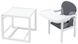 Стульчик- трансформер Babyroom Пони-240 белый пластиковая столешница графит - серый (626017) BR-626017 фото