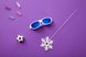 Детские солнцезащитные очки Koolsun бело-голубые серии Sport (Размер: 3+) (SPWHSH003)