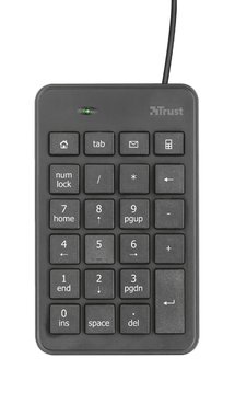 Клавіатура мембрана Trust Xalas USB-A Numeric Keypad 23Key, USB-A, Чорний 22221_TRUST фото