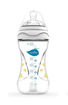 Пляшка для годування Mimic 250мл. 3м+ Антіколіковая Nuvita NV6030White NV6030 фото