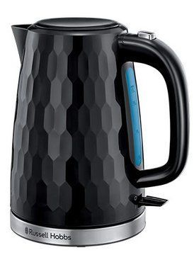 Электрочайник Russell Hobbs Honeycomb, 1.7л, пластик, черный - Уцінка 26051-70 фото