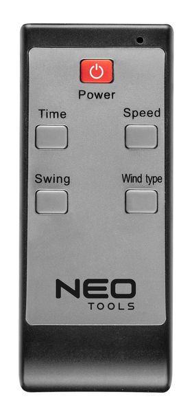 Вентилятор напольный Neo Tools, профессиональный, 80Вт, диаметр 40см, 3 скорости, двигатель медь 100%, пульт 90-004 90-004 фото