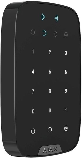 Бездротова сенсорна клавіатура Ajax Keypad Plus чорна 000023069 - Уцінка 000023069 фото