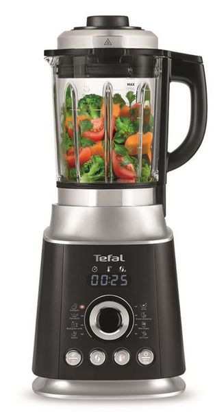 Блендер Tefal стационарный ULTRABLEND COOK, 1300Вт, чаша-2000мл, 8авто программ, серебристо-черный BL962B38 - Уцінка BL962B38 фото