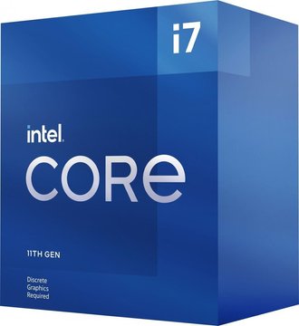 Центральний процесор Intel Core i7-11700F 8C/16T 2.5GHz 16Mb LGA1200 65W w/o graphics Box BX8070811700F фото