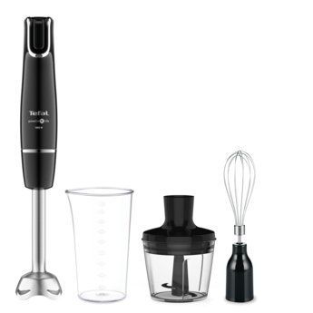 Блендер Tefal заглибний INFINY FORCE&nbsp;, 1000Вт, 3в1, чаша-800мл, чопер 500мл, турборежим , чорний (HB943838) HB943838 фото