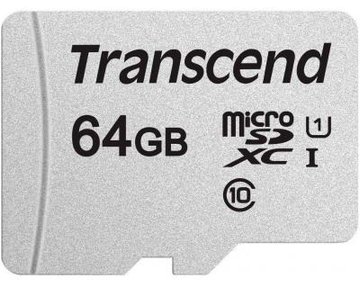 Карта пам'яті Transcend microSD 64GB C10 UHS-I R100/W20MB/s + SD (TS64GUSD300S-A) TS64GUSD300S-A фото