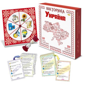 Настольная игра "Викторина Украина" MKH0705 на 2х языках MKH0705 фото