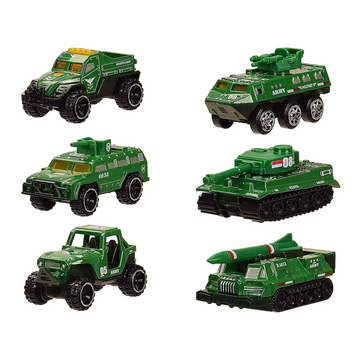 Набор машин металл 86605-6A, 6 машинок в комплекте Зеленый (86606-6A(Green)) 86606-6A(Green) фото