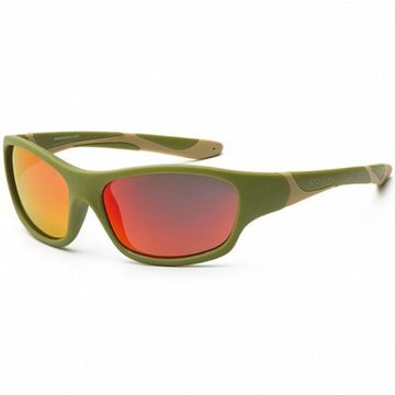 Дитячі сонцезахисні окуляри Koolsun кольору хакі серії Sport (Розмір: 3+) KS-SPOLBR003 - Уцінка KS-SPOLBR003 фото