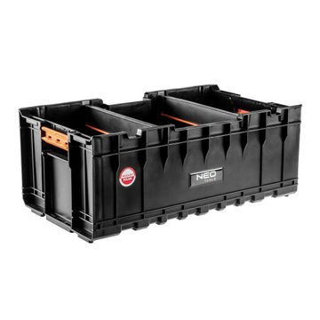 Модульний ящик для інструменту Neo Tools, 2 знімні перегородки з гумовими захватами 84-267 фото